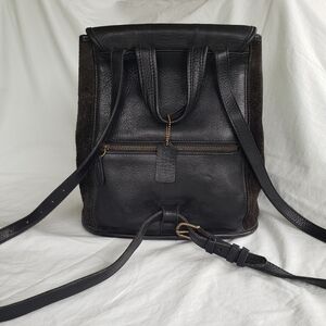 Vintage Coach black Sonoma Berkeley Backpack pebbled leather & suede made in USA
